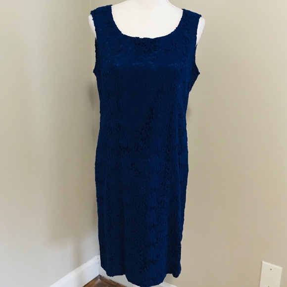 Jones New York Crocheted Cocktail Dress - Picture 2 of 7